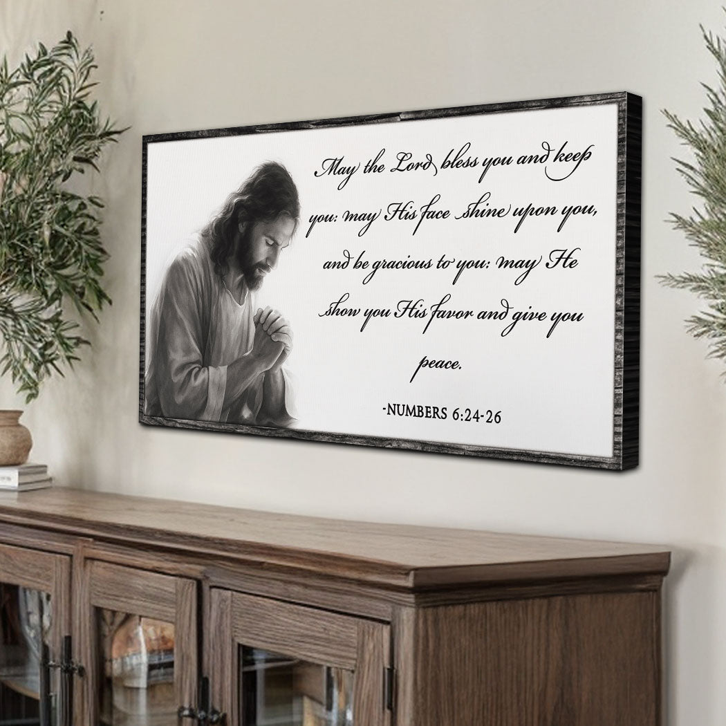 Numbers 6:24-26 - May The Lord Bless You Faith Sign IV by Tailored Canvases