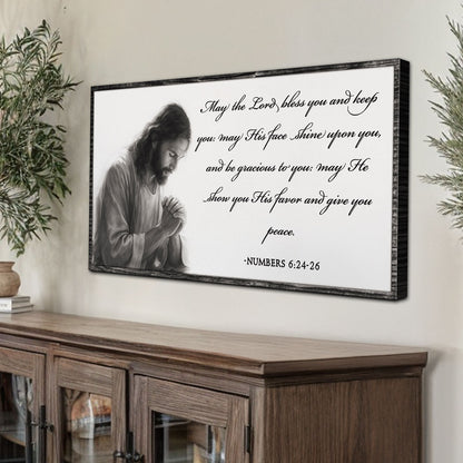 Numbers 6:24-26 - May The Lord Bless You Faith Sign IV by Tailored Canvases
