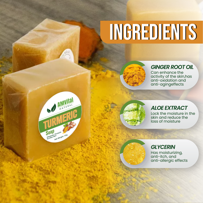 AMVital Turmeric Shower Duo (Soap + Scrub) by AMVital