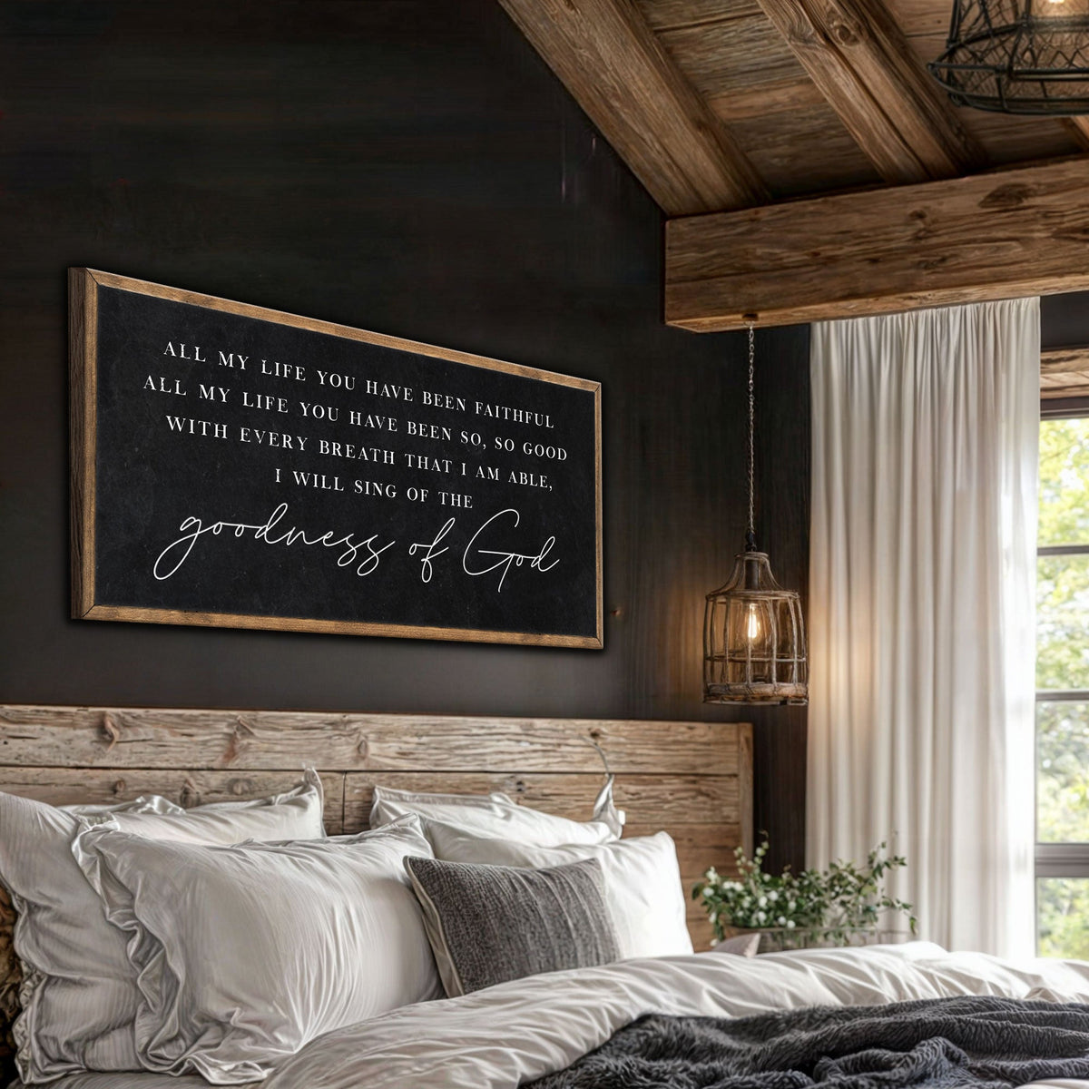 Goodness Of God Faith Sign by Tailored Canvases