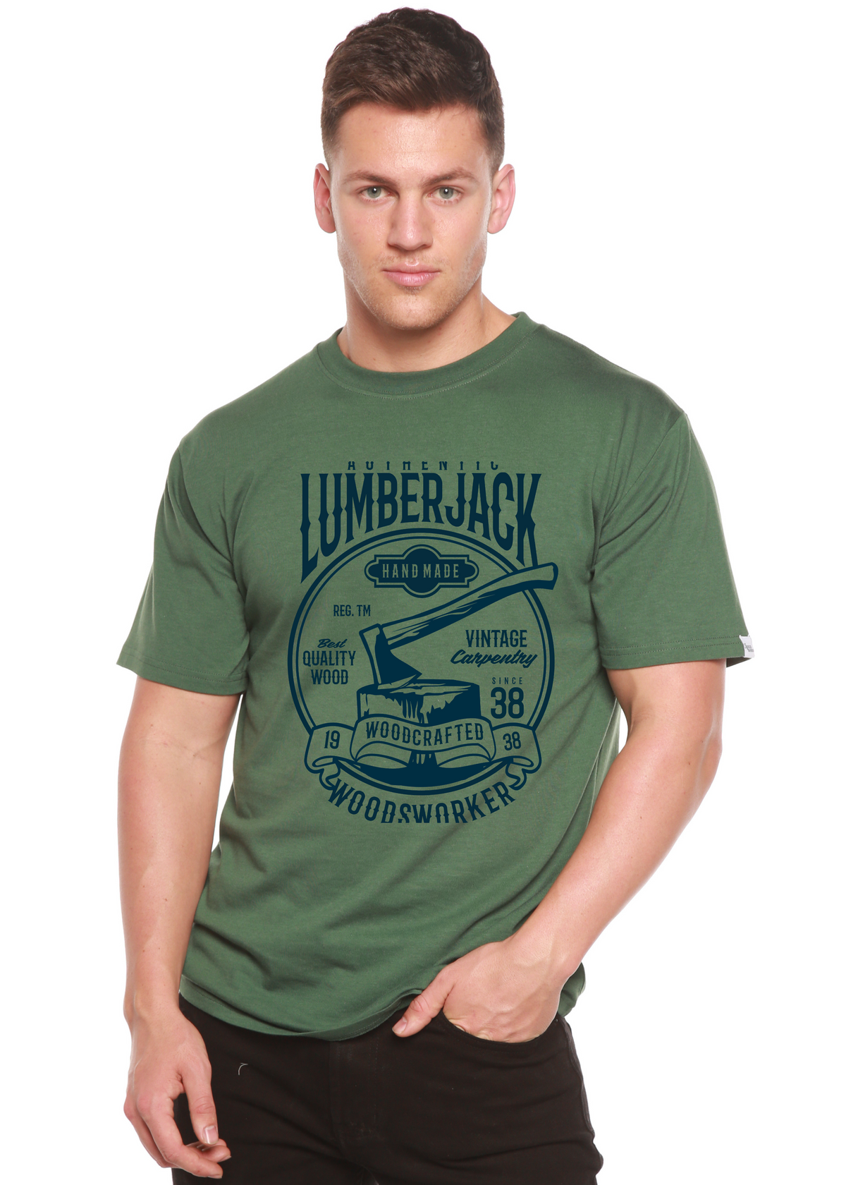 Authentic Lumberjack men's bamboo graphic T-shirt – view 7