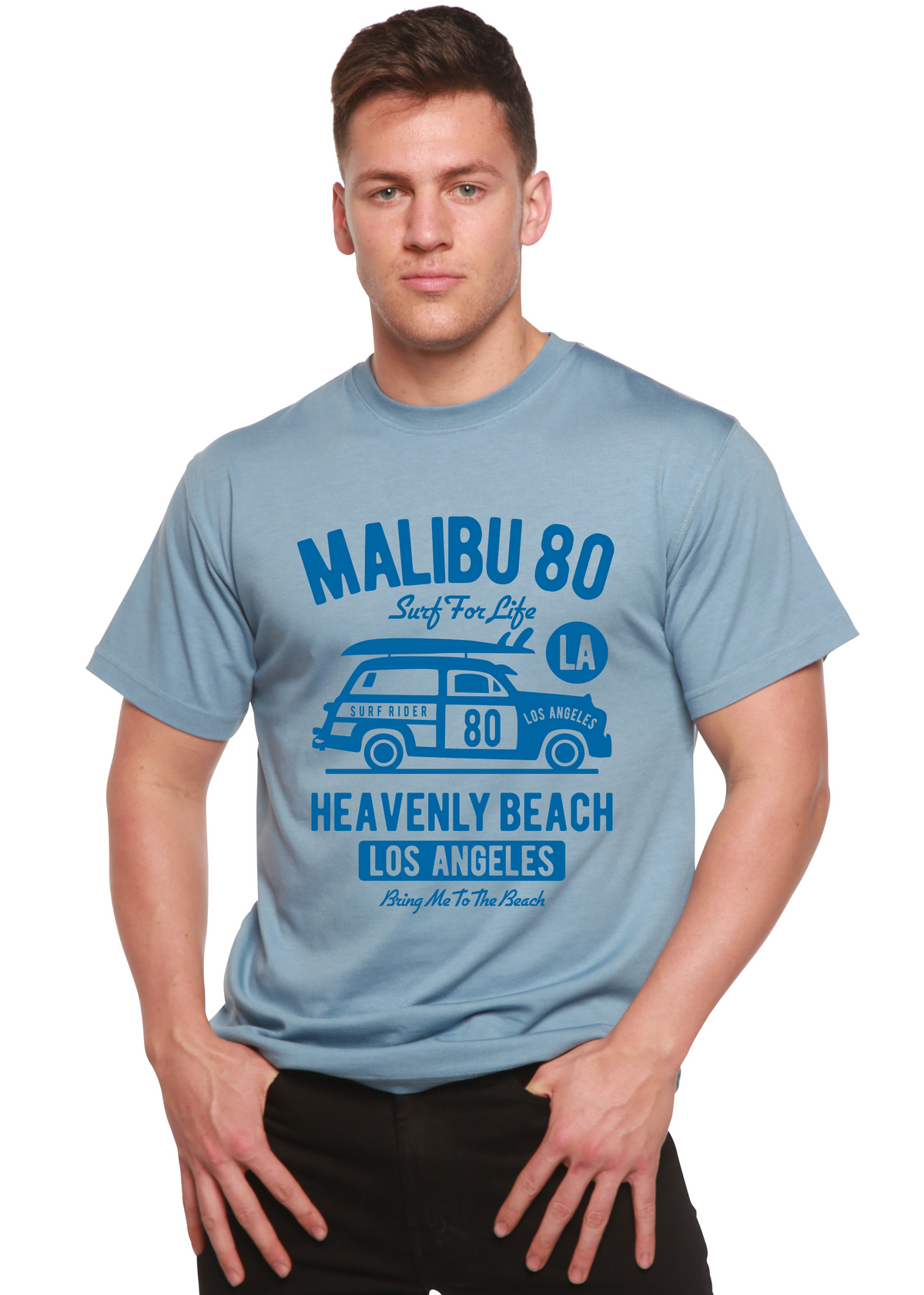 Malibu 80 men's bamboo graphic T-shirt – view 6