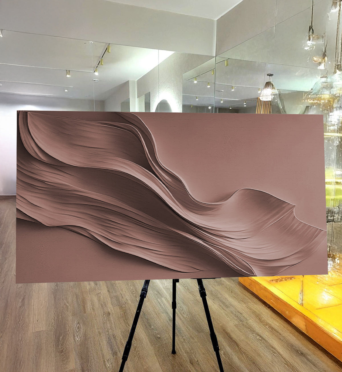Warm Terracotta Minimalist Wall Art by Tailored Canvases