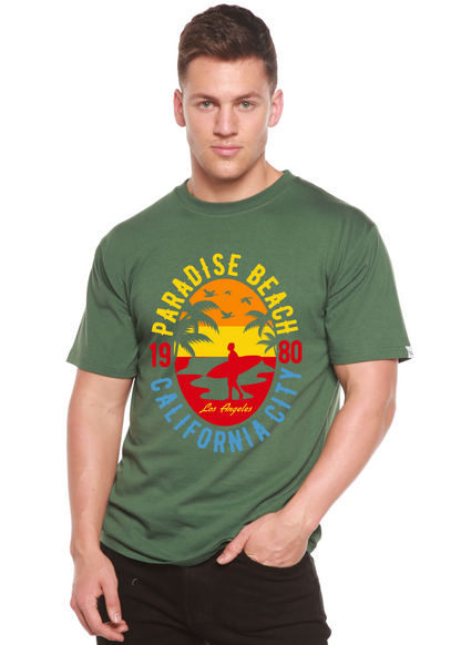 Sunshine Paradise men's bamboo graphic T-shirt – view 3