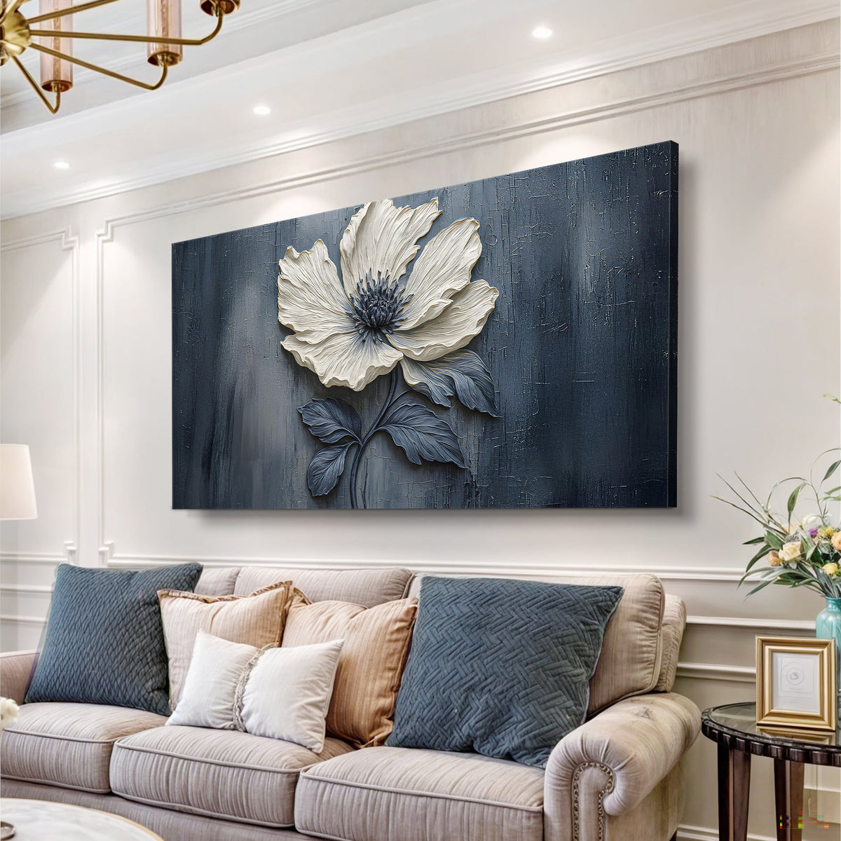 Floral Clay Relief Wall Art by Tailored Canvases
