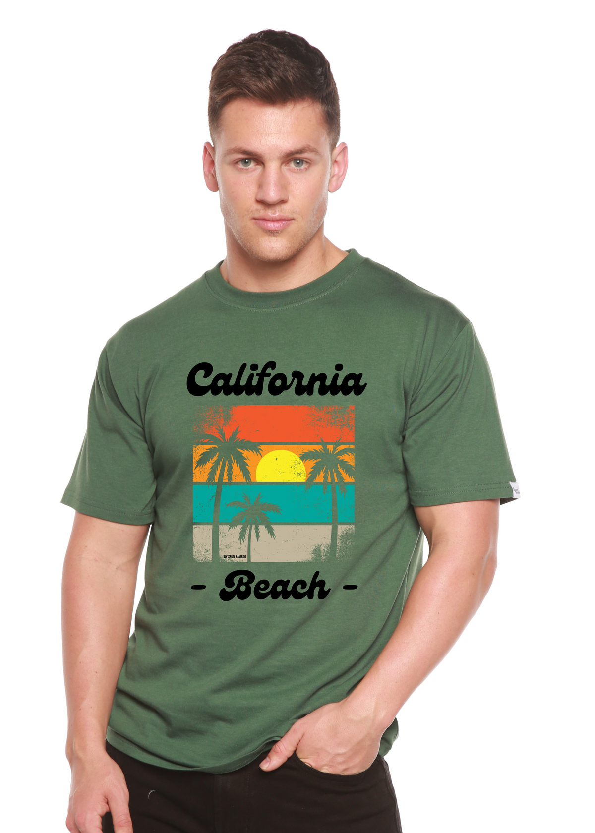 California Beach unisex bamboo graphic T-shirt – view 9