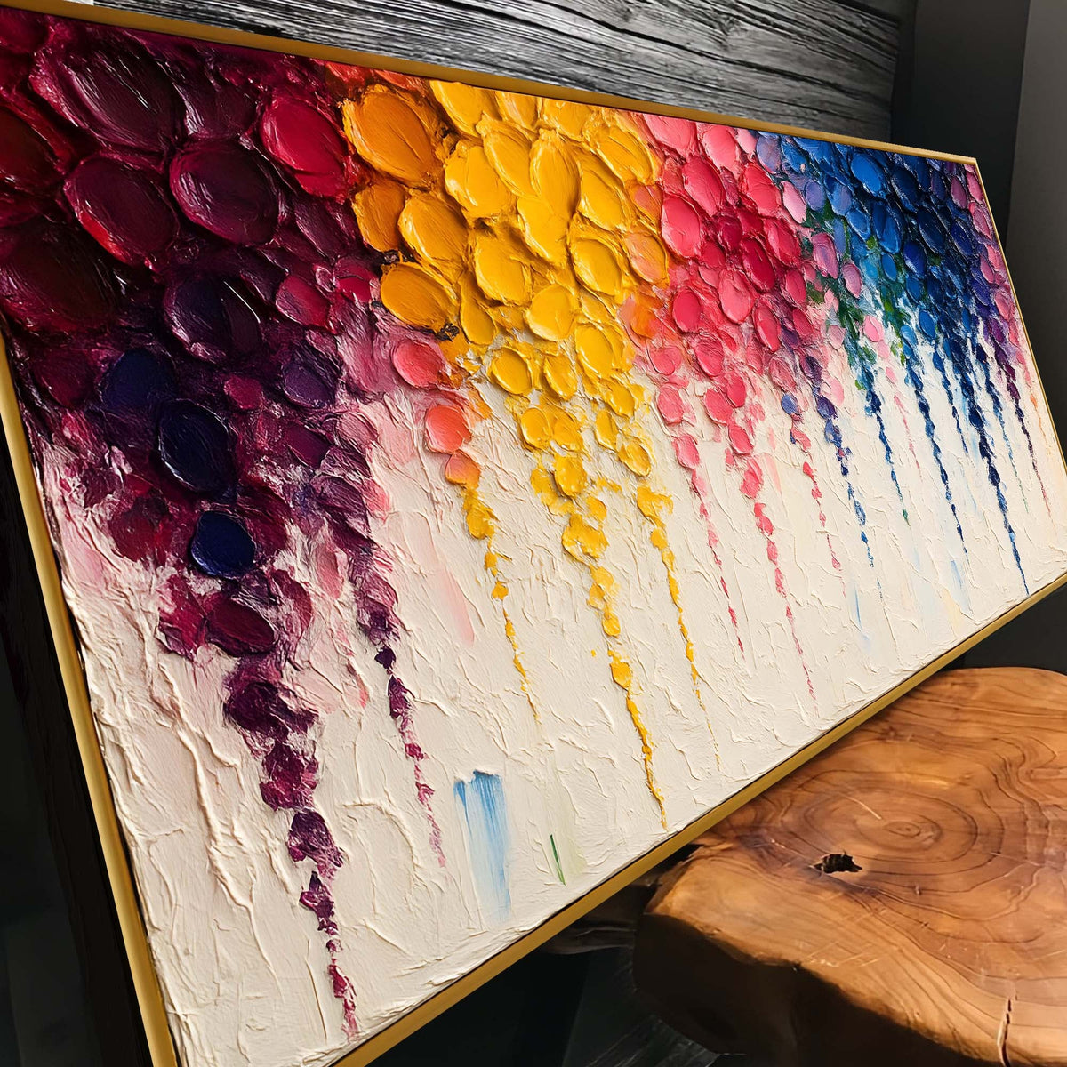 Rainbow Cascade Wall Art by Tailored Canvases