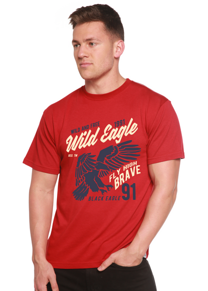 Wild Eagle men's bamboo graphic T-shirt – view 6