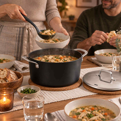 Ceramic Nonstick Stock Pot with Lid, 4.5-Qt by Alva Cookware