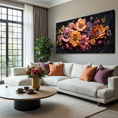Colorful Floral Realistic Wall Art by Tailored Canvases