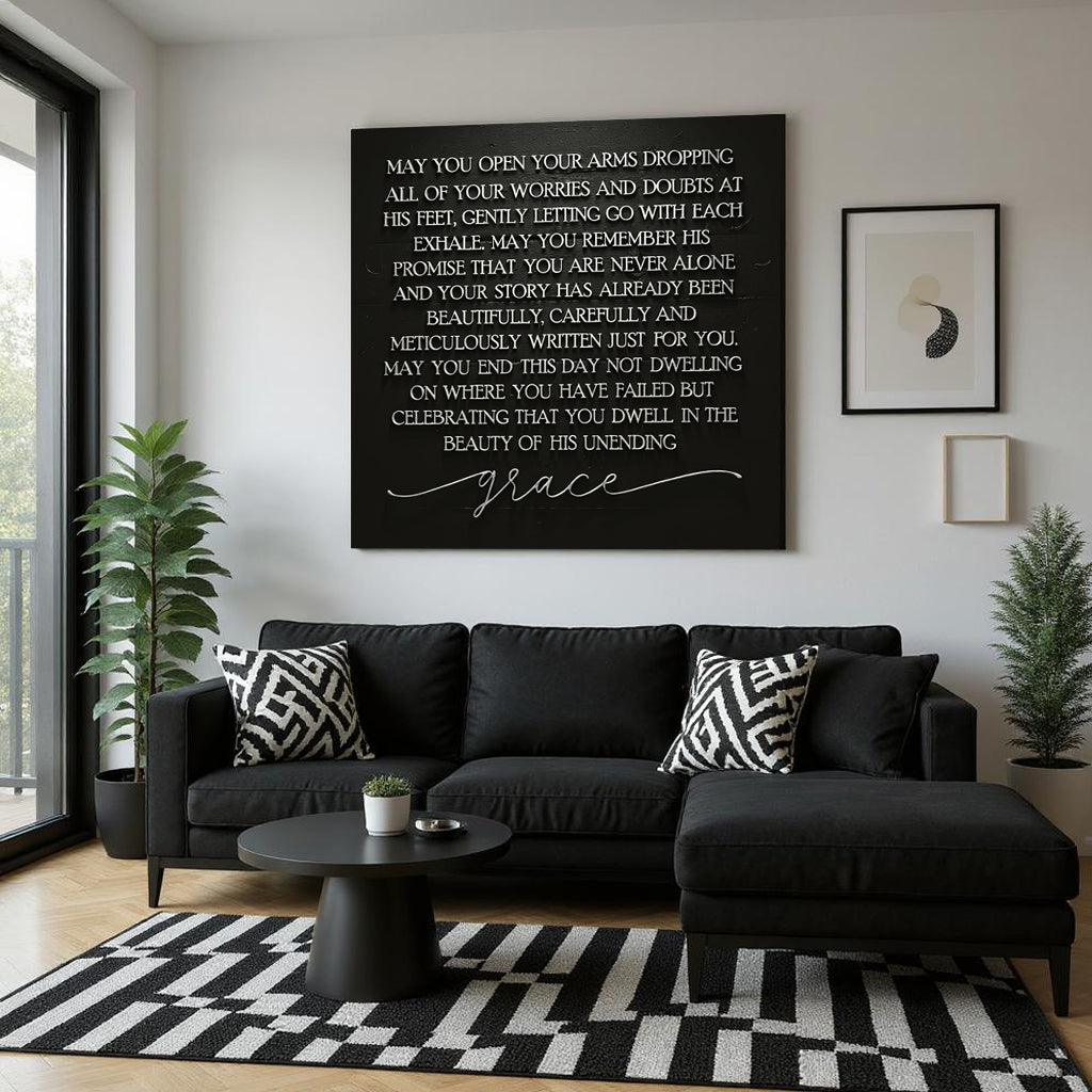 Unending Grace Faith Sign III by Tailored Canvases