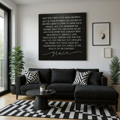 Unending Grace Faith Sign III by Tailored Canvases
