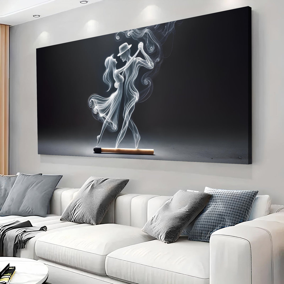 Modern Abstract Couple Dance Wall Art by Tailored Canvases
