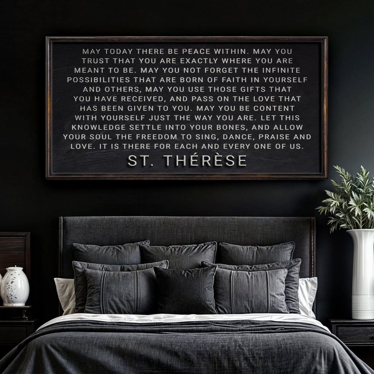 May Today There Be Peace Within Faith Sign by Tailored Canvases