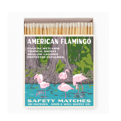 American Flamingo Cabin Matches by Good & Well Supply Co.