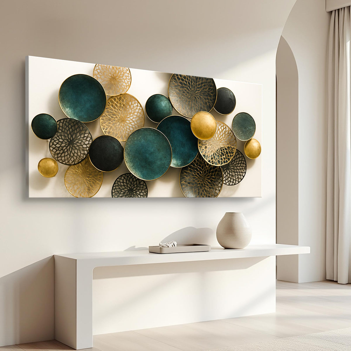 Lotus Leaf Abstract Wall Art VIII by Tailored Canvases