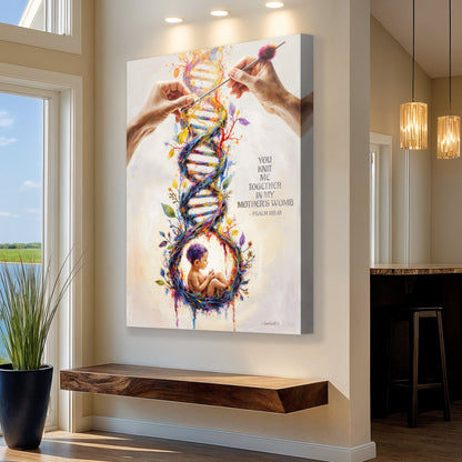 Psalm 139:13 - For You Knit Me In My Mother's Womb Faith Sign by Tailored Canvases