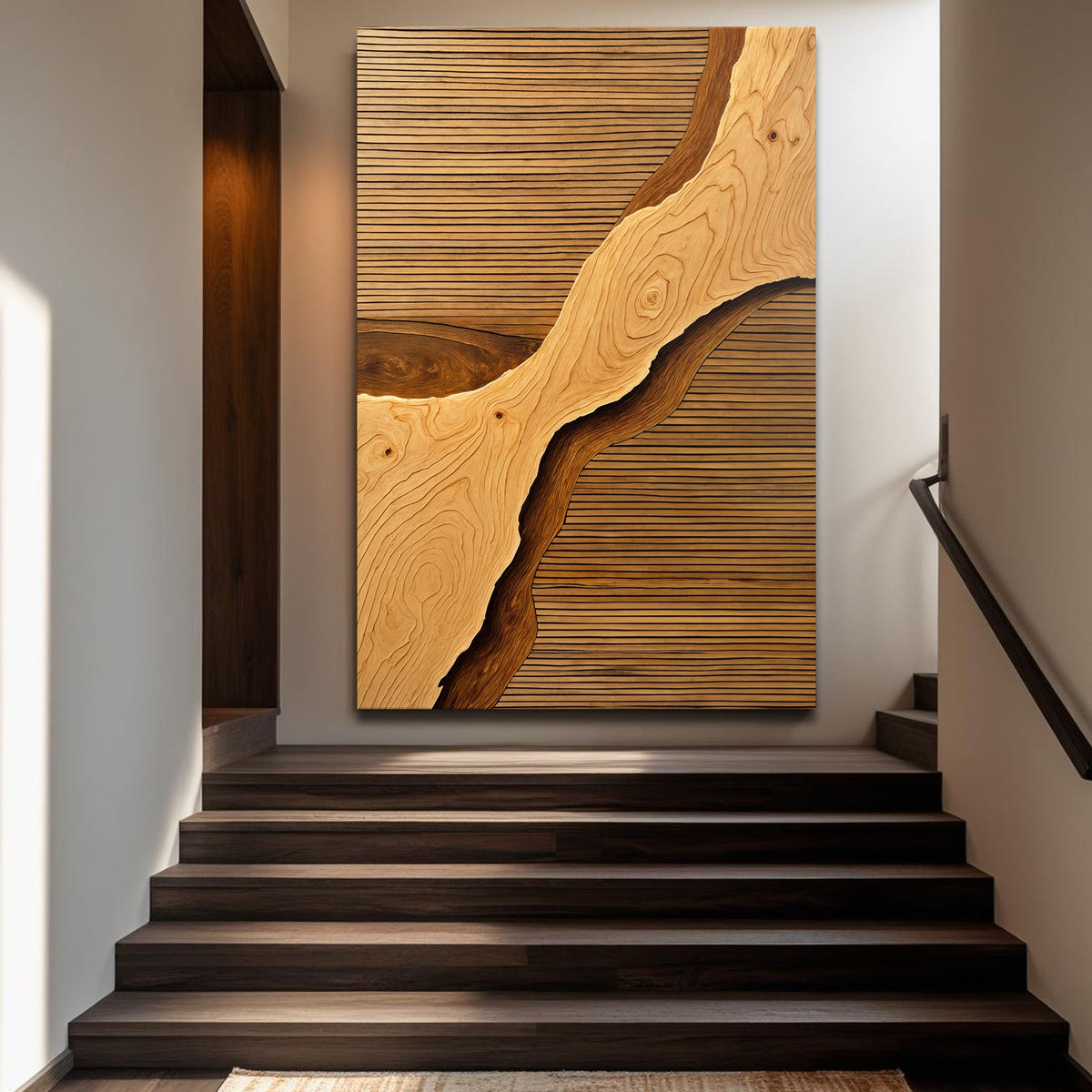 Wood Rift Wall Art by Tailored Canvases