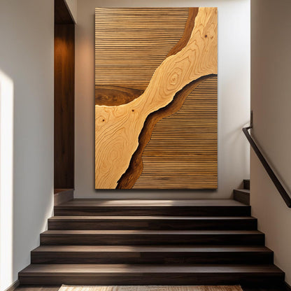Wood Rift Wall Art by Tailored Canvases