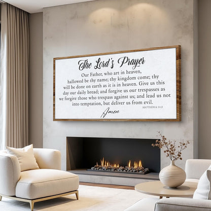 The Lord's Prayer Faith Sign II by Tailored Canvases