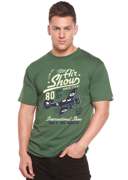 Air Show men's bamboo graphic T-shirt – view 6