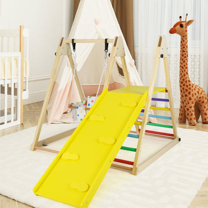 4-in-1 indoor jungle gym with baby swing and ramp by GBruno Store, view 4
