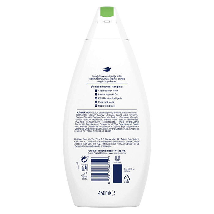 Dove Deeply Nourishing Body Wash 450ml - Hydrating & Gentle | Daily Use by Beauty Care Bag