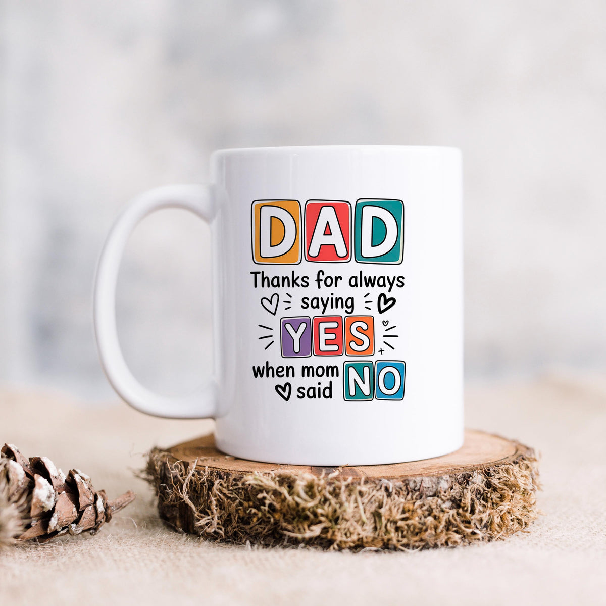 Funny Dad Coffee Mug – Ceramic, Dishwasher Safe Gift for Father's Day by Joyful Moose