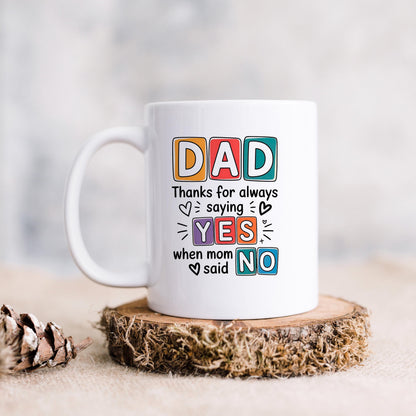 Funny Dad Coffee Mug – Ceramic, Dishwasher Safe Gift for Father's Day by Joyful Moose