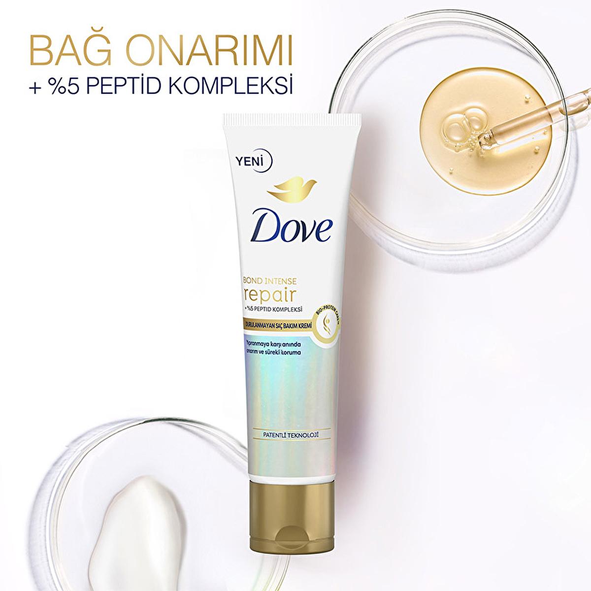 Dove Bond Intense Repair Leave-In Hair Conditioner: Reverse Damage, Peptide Repair & Heat Protection for Silky, Strong Hair by Beauty Care Bag