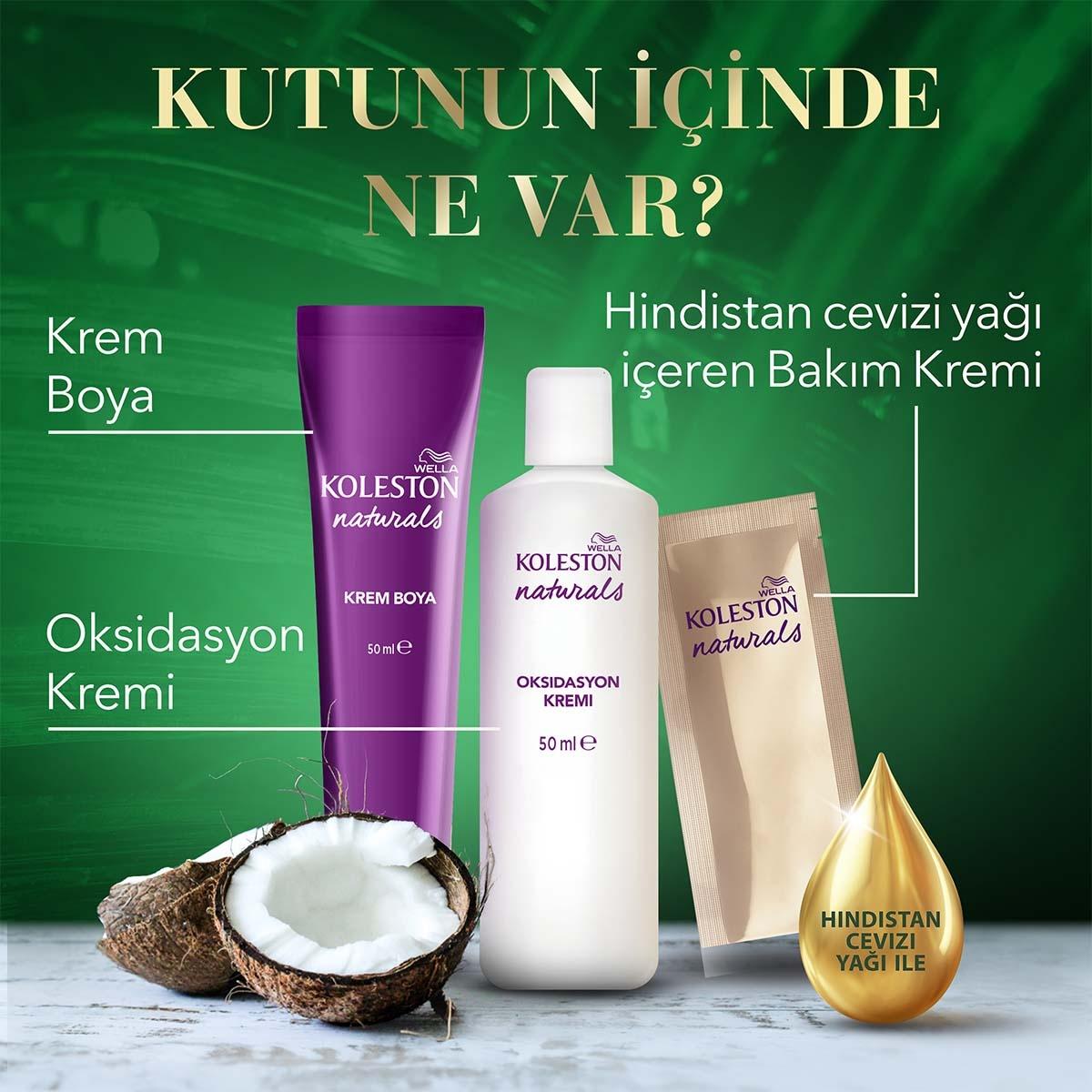 Wella Koleston Naturals Hair Dye - Long-Lasting Color with Coconut Oil by Beauty Care Bag