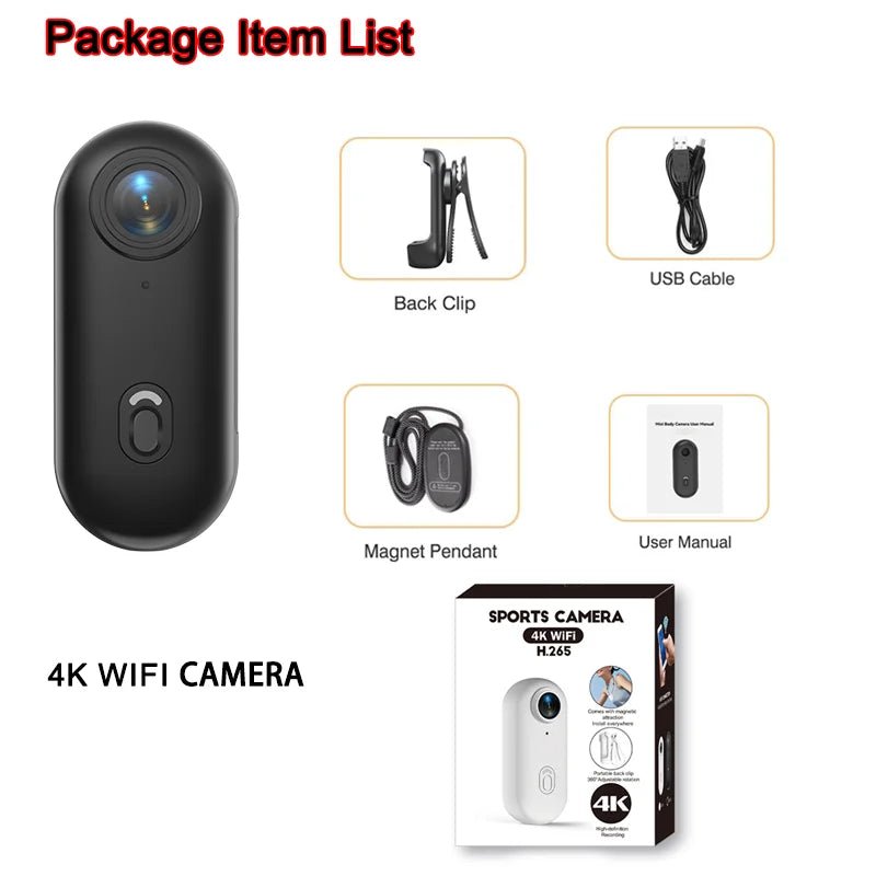 4K Mini Vlog Camera with WiFiMini CameraTorqelo.com