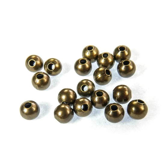 4mm antique brass round spacer beads, Continental Bead Suppliers