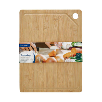 Ideenwelt Bamboo Cutting Board for Kitchen Prep 33x25 cm by Beauty Care Bag