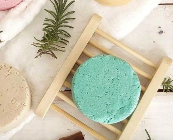 BeNat natural bamboo soap and shampoo bar dish, view 2