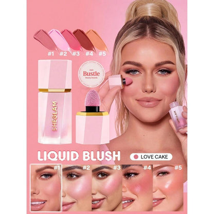 Sheglam Color Bloom Matte Liquid Blush in Love Cake by Beauty Care Bag