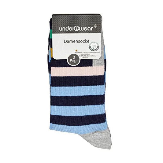 Mavi Women's Organic Cotton Socks - Pack of 3, Soft & Comfortable by Beauty Care Bag