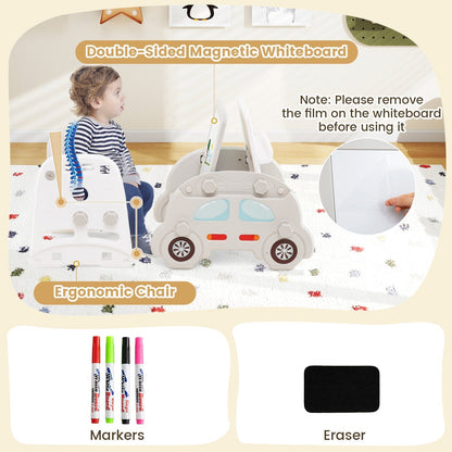5-in-1 toddler slide and art easel set by GBruno Store, view 14