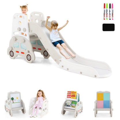 5-in-1 toddler slide and art easel set by GBruno Store, view 8