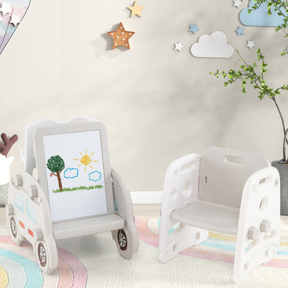 5-in-1 toddler slide and art easel set by GBruno Store, view 4