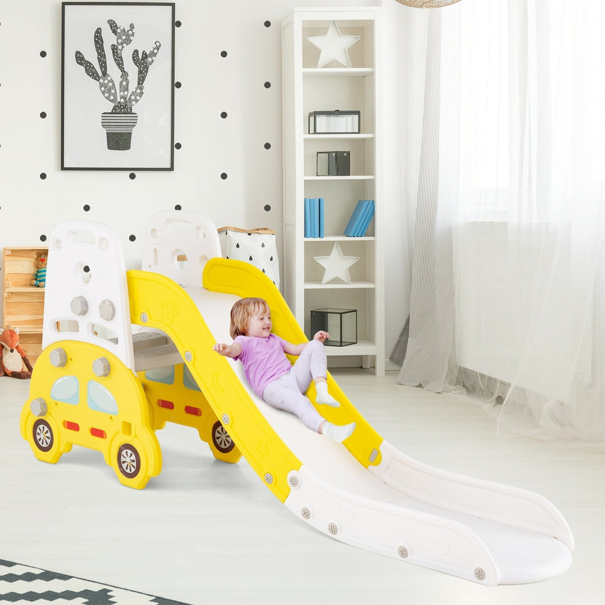 5-in-1 toddler slide and art easel set by GBruno Store