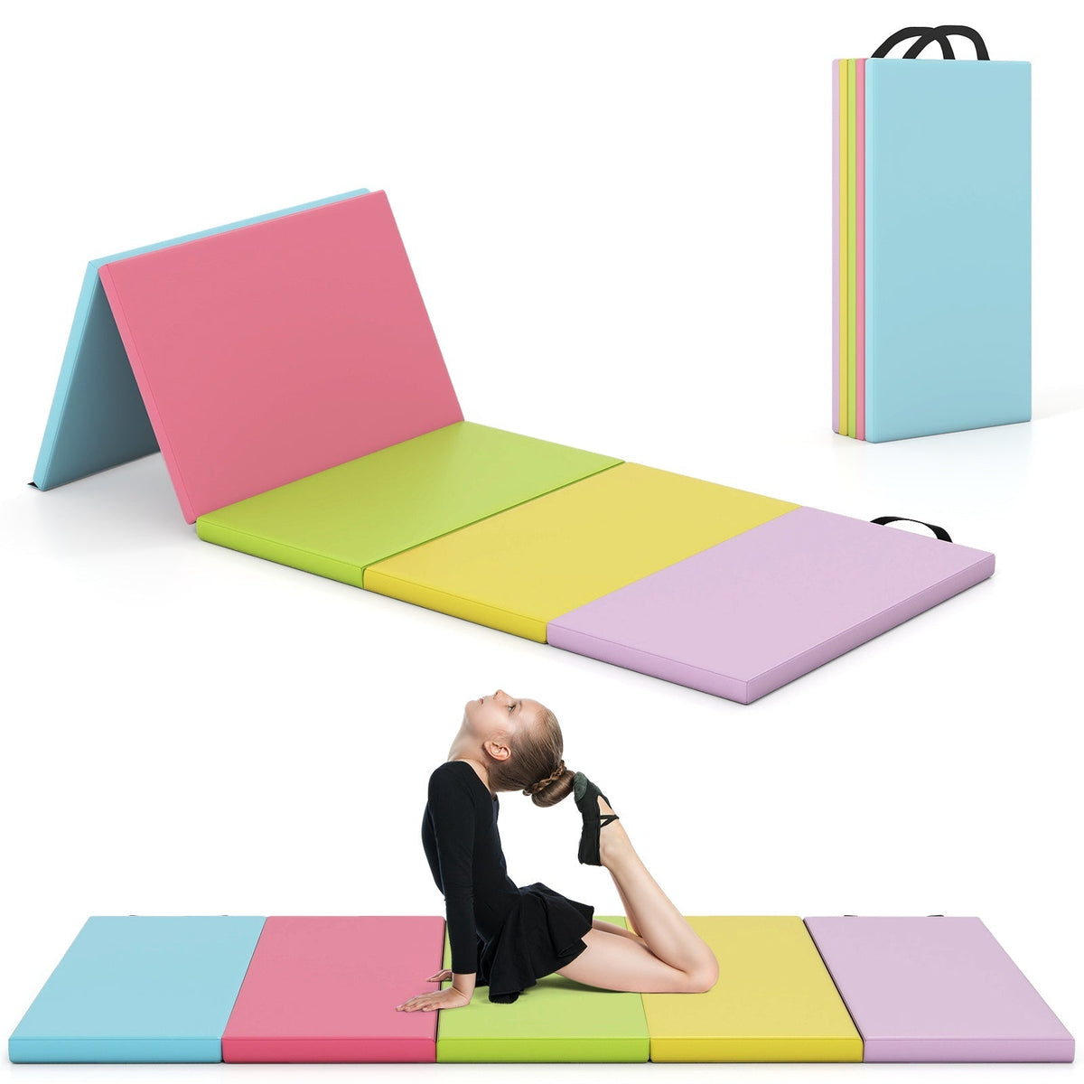 5-panel folding gymnastics mat by GBruno Store, view 11