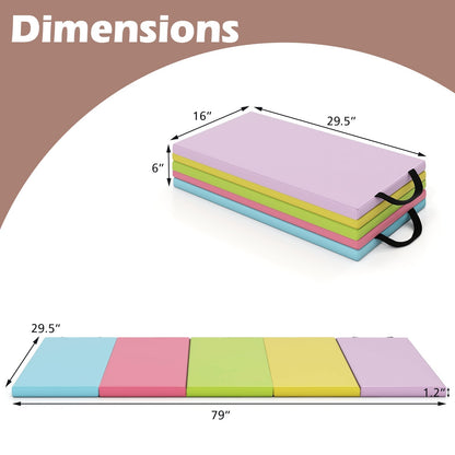 5-panel folding gymnastics mat by GBruno Store, view 12