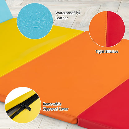 5-panel folding gymnastics mat by GBruno Store, view 6