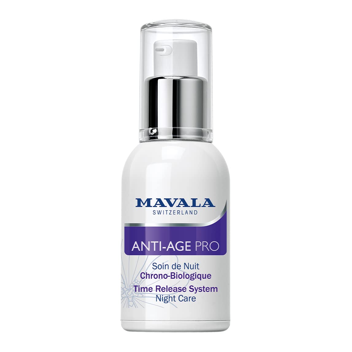 Mavala Anti-Age Pro Time Release System Night Care Cream - Anti-Aging Night Cream with Watercress Extract and Alpine Rose Extract by Beauty Care Bag