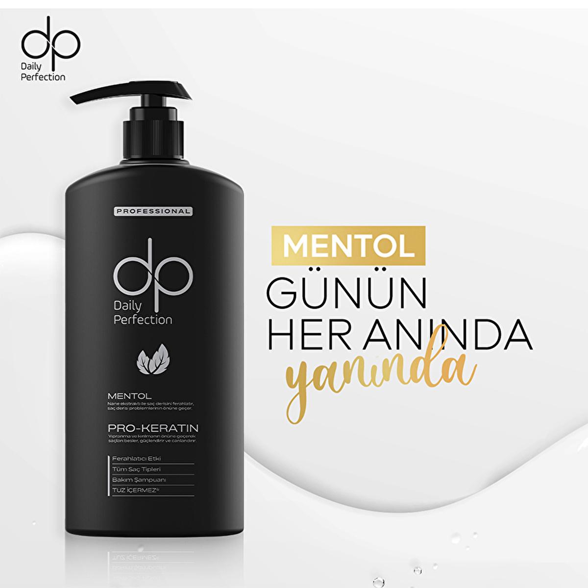 Dp Menthol Shampoo 425ml - Refreshing, Salt-Free Formula for Hair Strengthening & Scalp Health by Beauty Care Bag