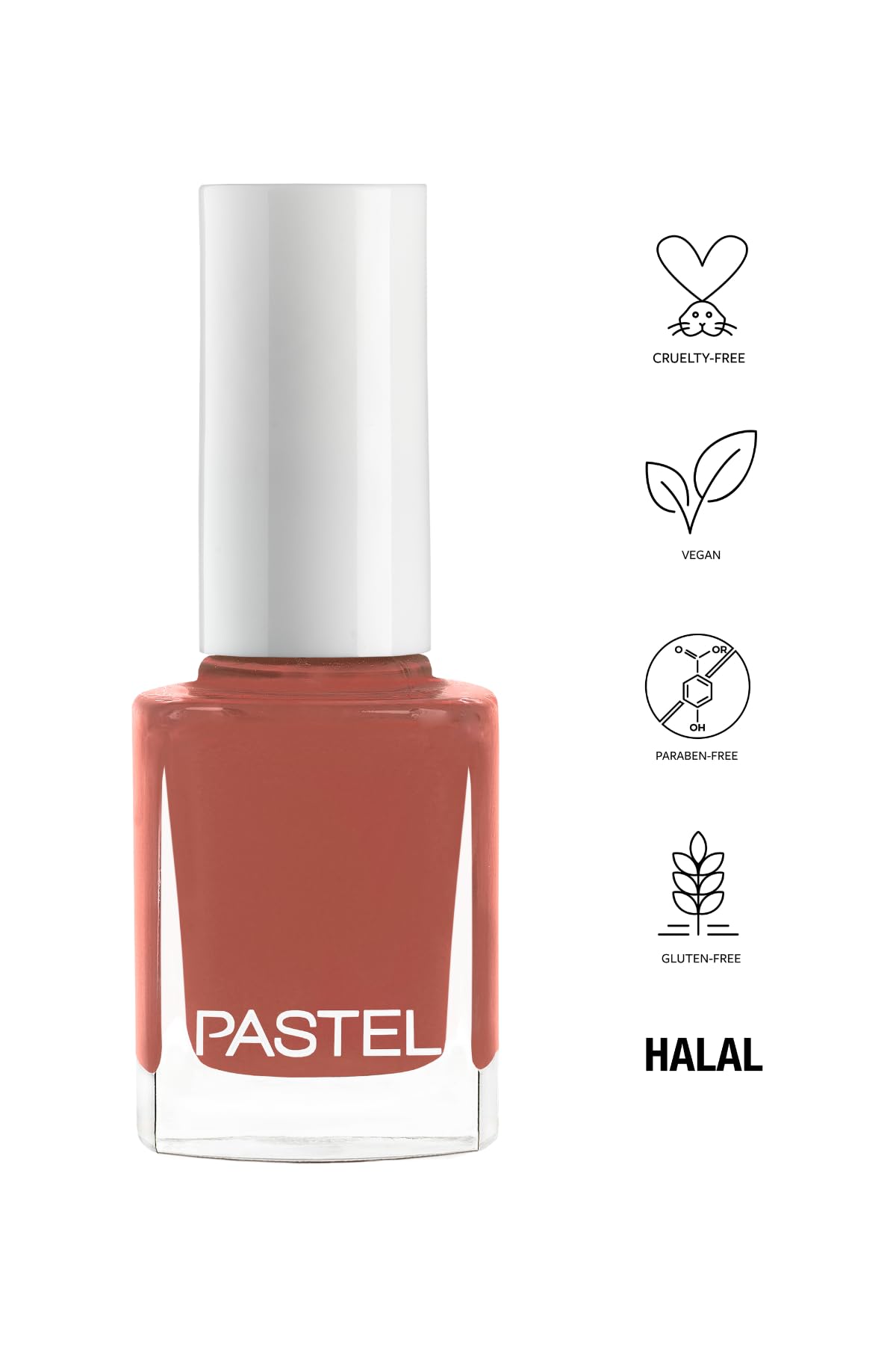 Pastel Nude 299 Vegan & Cruelty-Free Nail Polish - 13ml, Chemical-Free Beauty by Beauty Care Bag