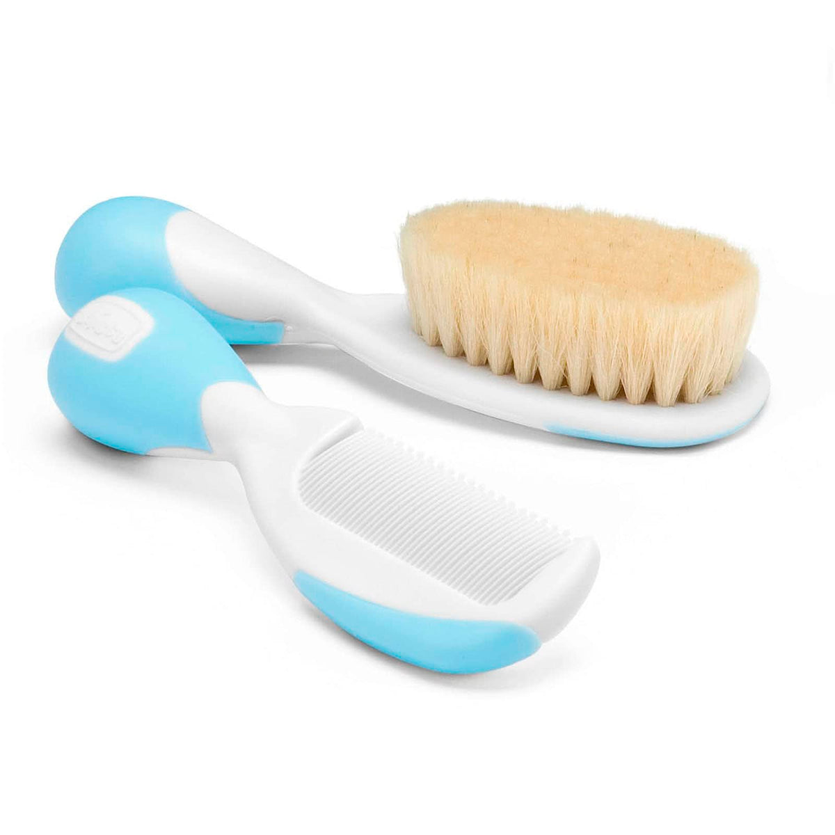 Chicco Baby Hair Brush and Comb Set - Gentle Hair Care for Newborns and Infants by Beauty Care Bag