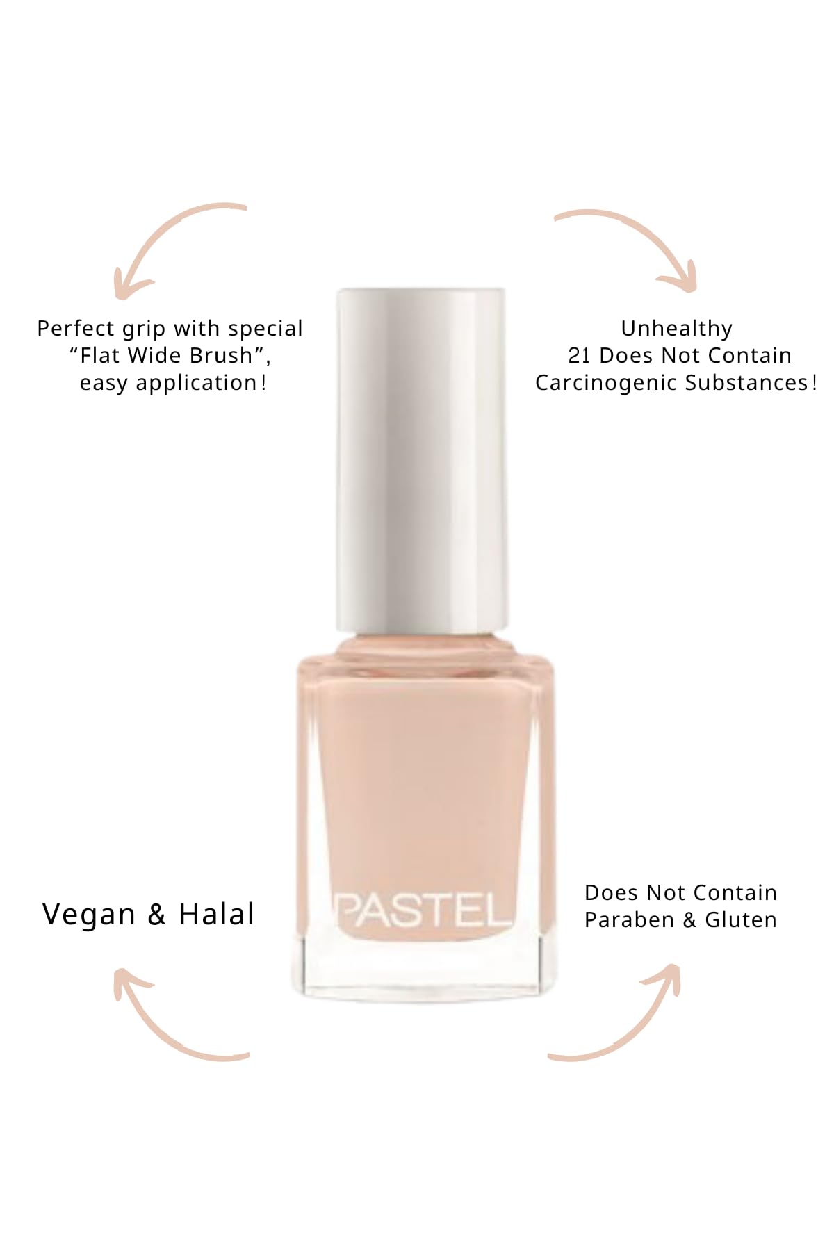 Pastel nail polish 244 – view 3
