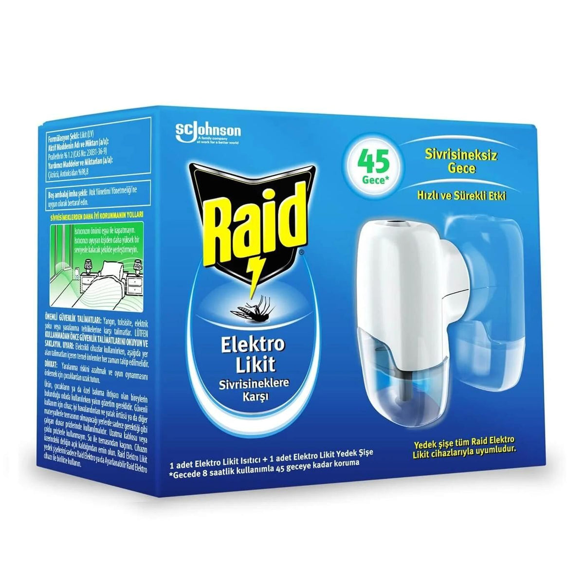 Raid Electro Liquid Mosquito Repellent Refill 35 ml by Beauty Care Bag